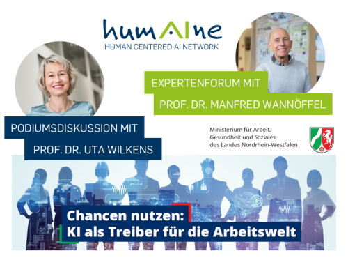 Ankündigung | HUMAINE bei „Chancen nutzen: KI als Treiber für die Arbeitswelt“ | 26.06.2026